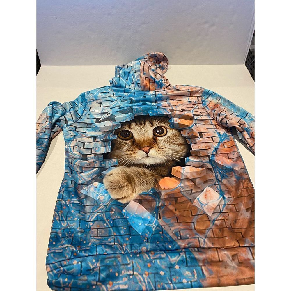 Womens cat lovers hoodie size small